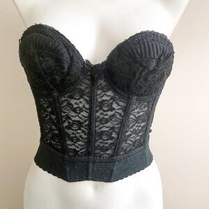 Black 1950s Lace Bustier